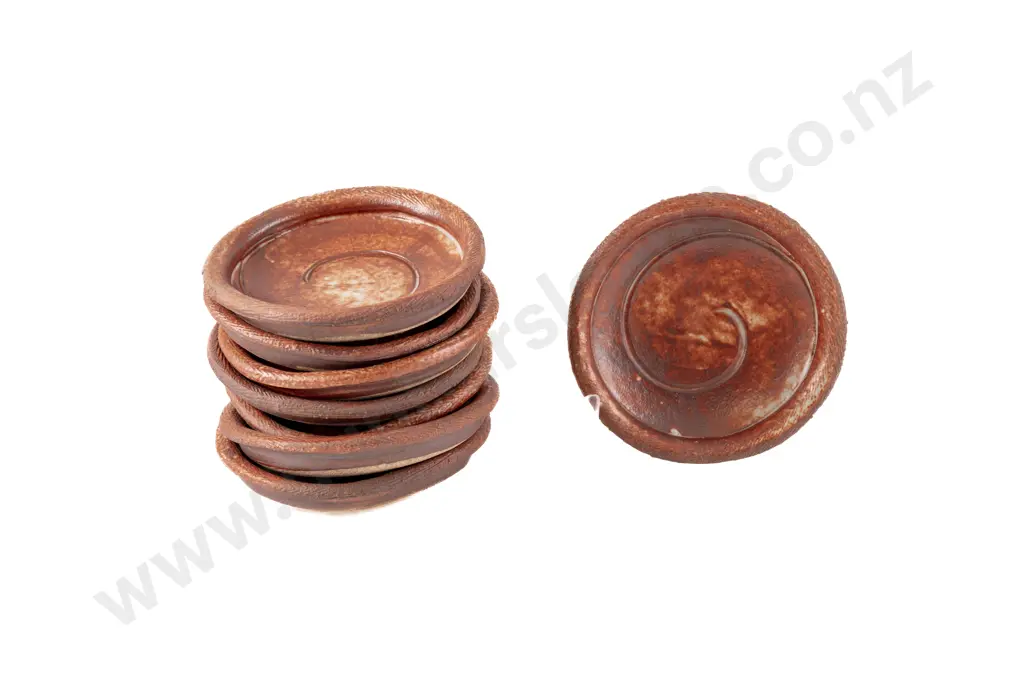 Eight Pamela Annsouth Shino Glazed Dishes Image 1++