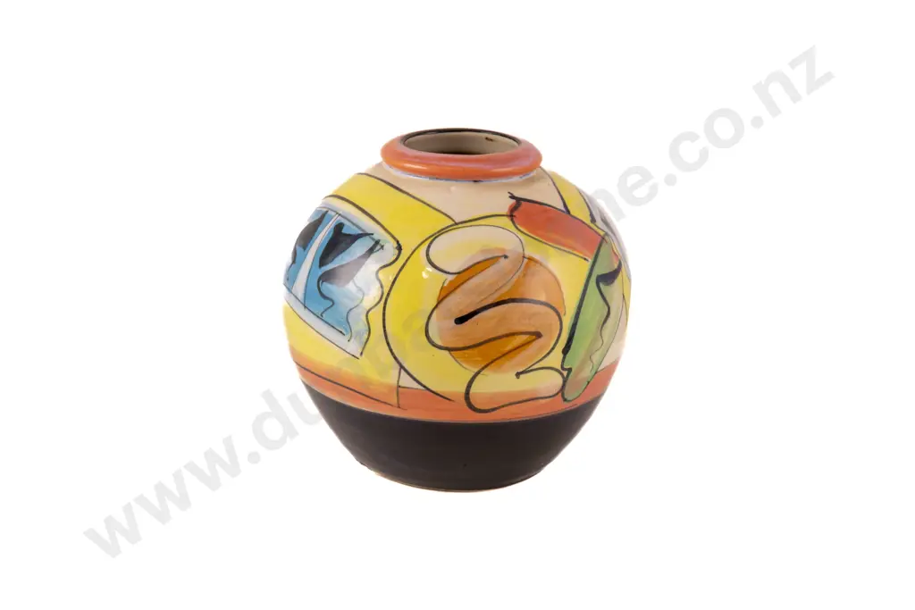 Andrew Van Der Putten Hand Painted Ovoid Vase Image 1++