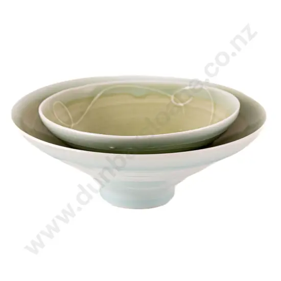 Graduated Pair Footed Bowls