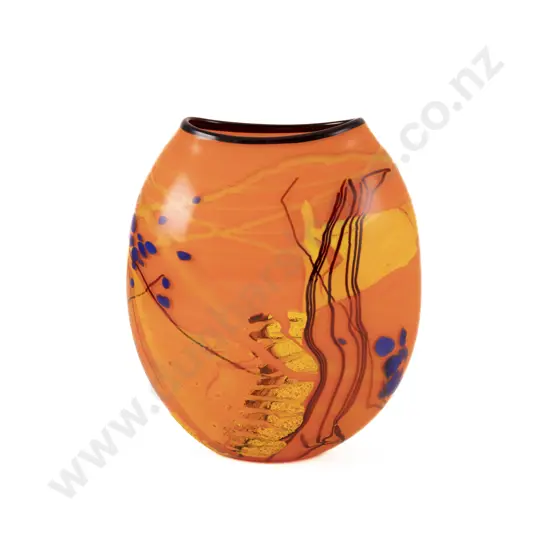 Keith Mahy Art Glass Vase