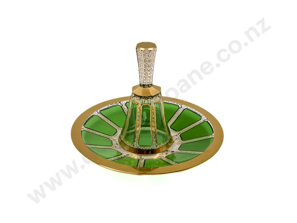 Art Glass Bell and Dish Image 1++