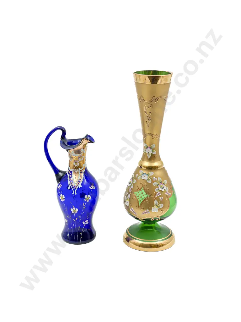 Venetian Glass Vase and Ewer Image 1++