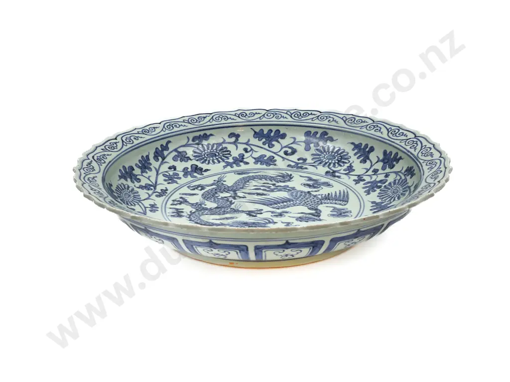 Large Ming Style Reproduction Chinese Blue and White Charger Image 1++