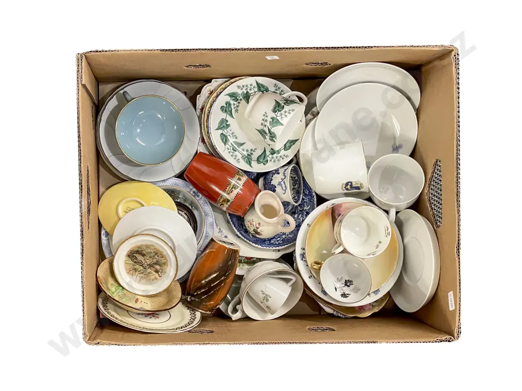Box of Assorted China Image 1++