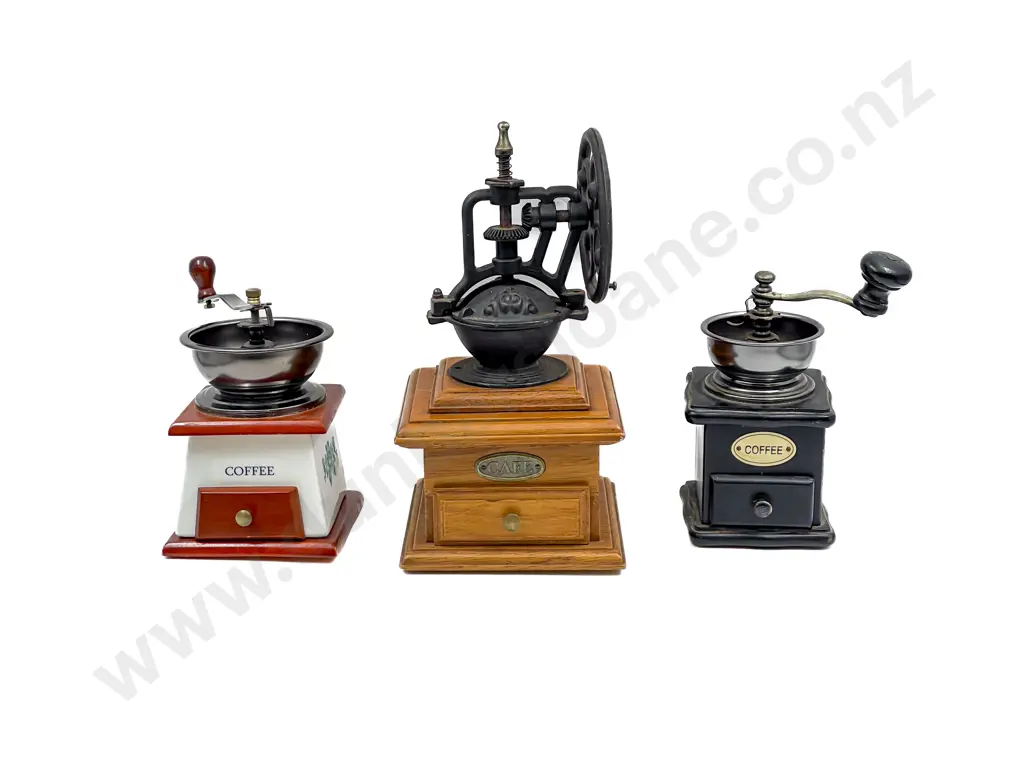 Three Assorted Coffee Grinders Image 1++