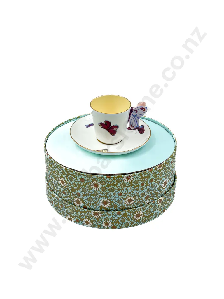 Harlequin Collection at Wedgwood Boxed Butterfly Cup and Saucer Image 1++