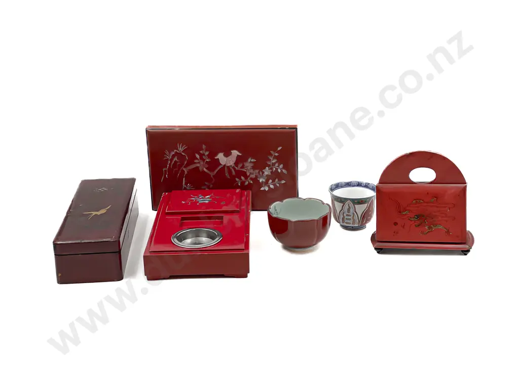 Assorted Asian Lacquer Ware etc Image 1++