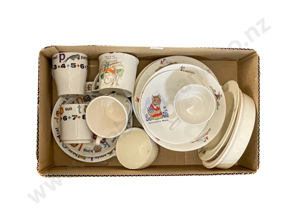 Box Quantity of Assorted Nursery China Image 1++