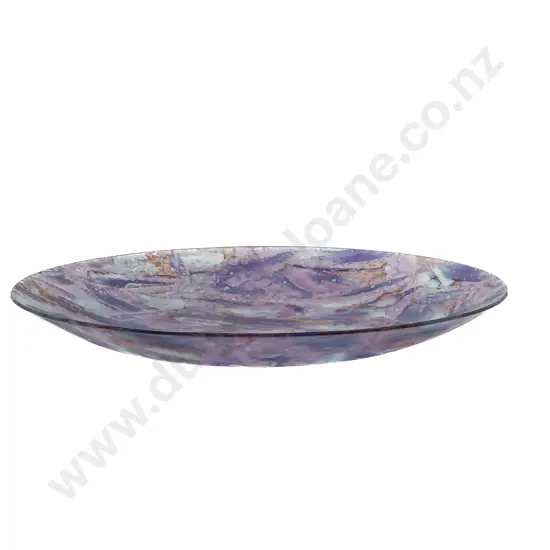 Large Art Glass Charger
