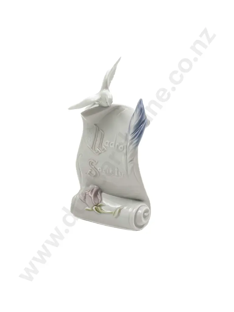 Lladro Society Dove & Scroll Image 1++