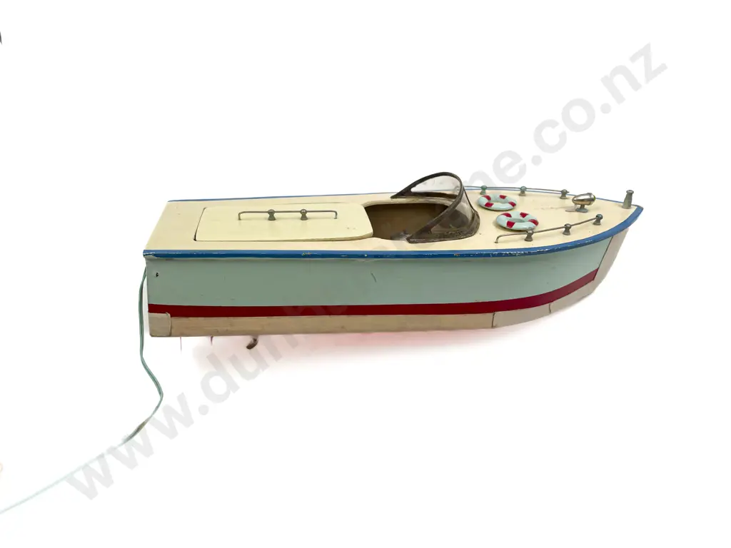 1950's Vintage Boxed Remote Control Speed Boat Image 1++