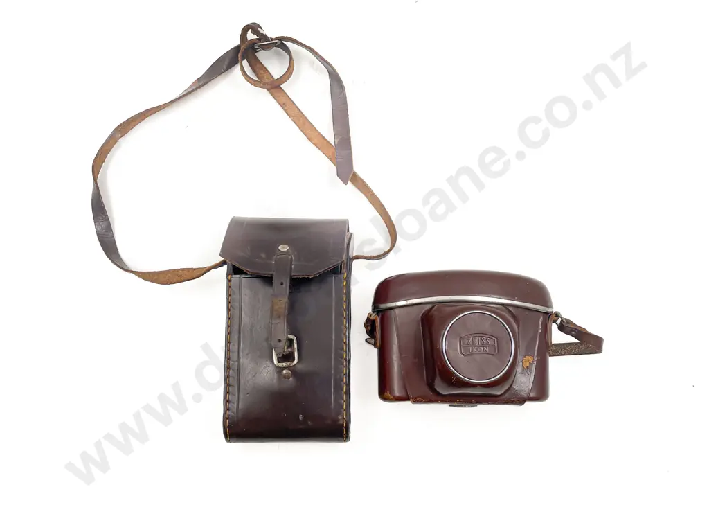 Two Vintage Cameras in Cases Image 1++