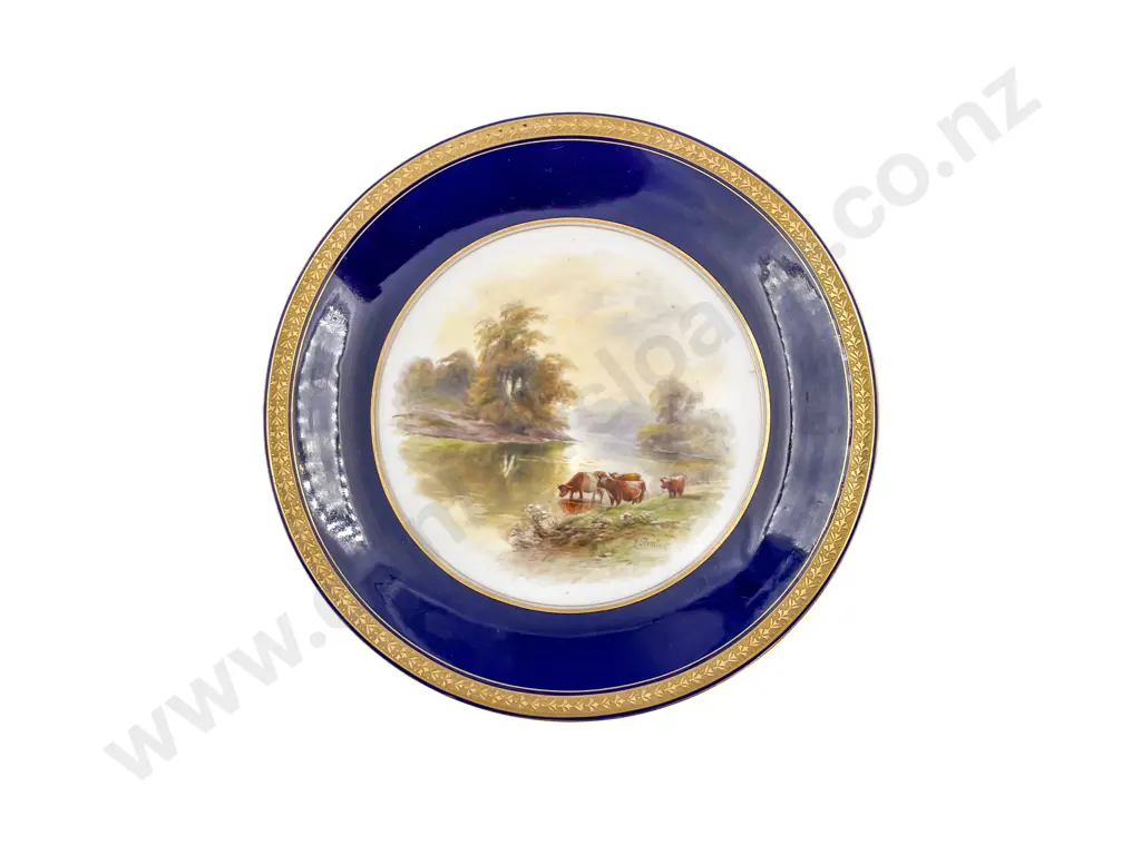 Royal Worcester Hand Painted Plate by J. Stinton Image 1++