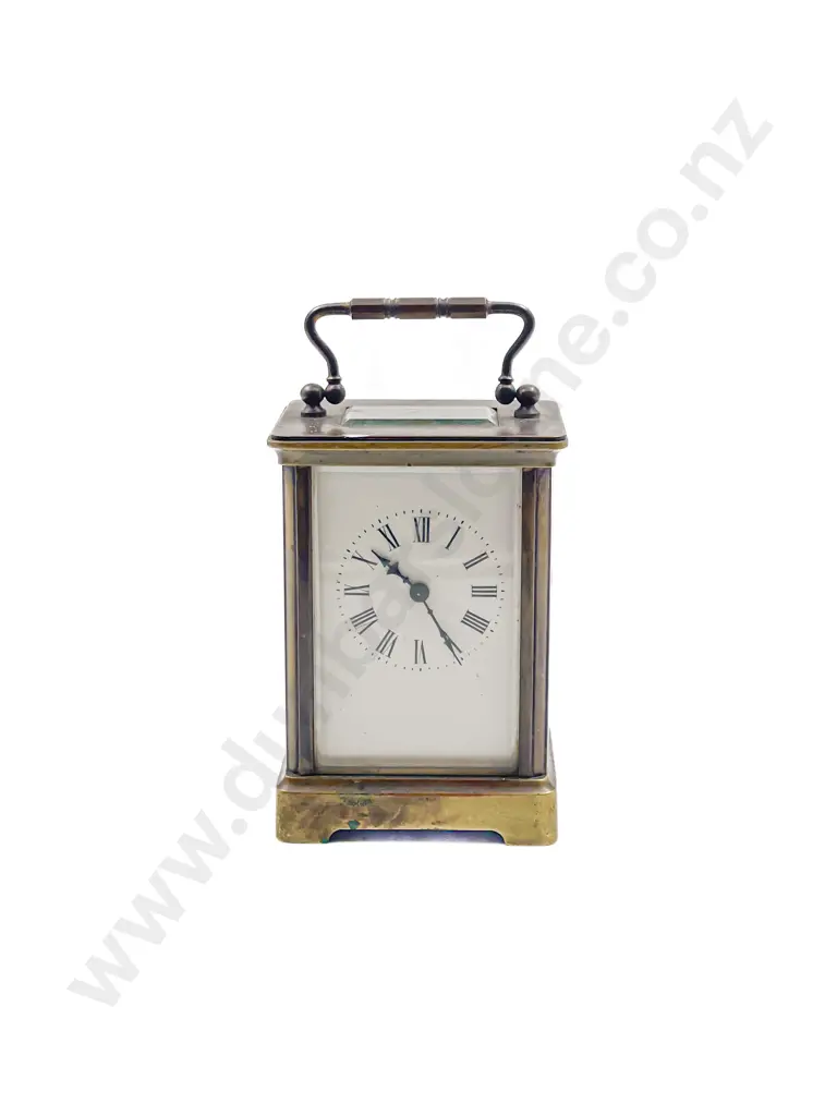 French Brass Cased Carriage Clock Image 1++