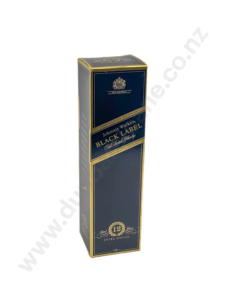 Boxed Bottle of Johnnie Walker Black Label Scotch Whisky Image 1++