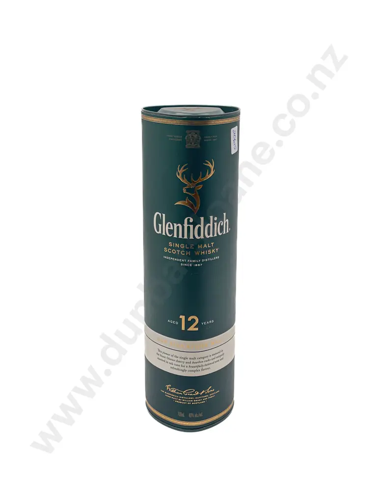 Boxed Bottle of Glenffidich Scotch Whisky 12 Yr Image 1++
