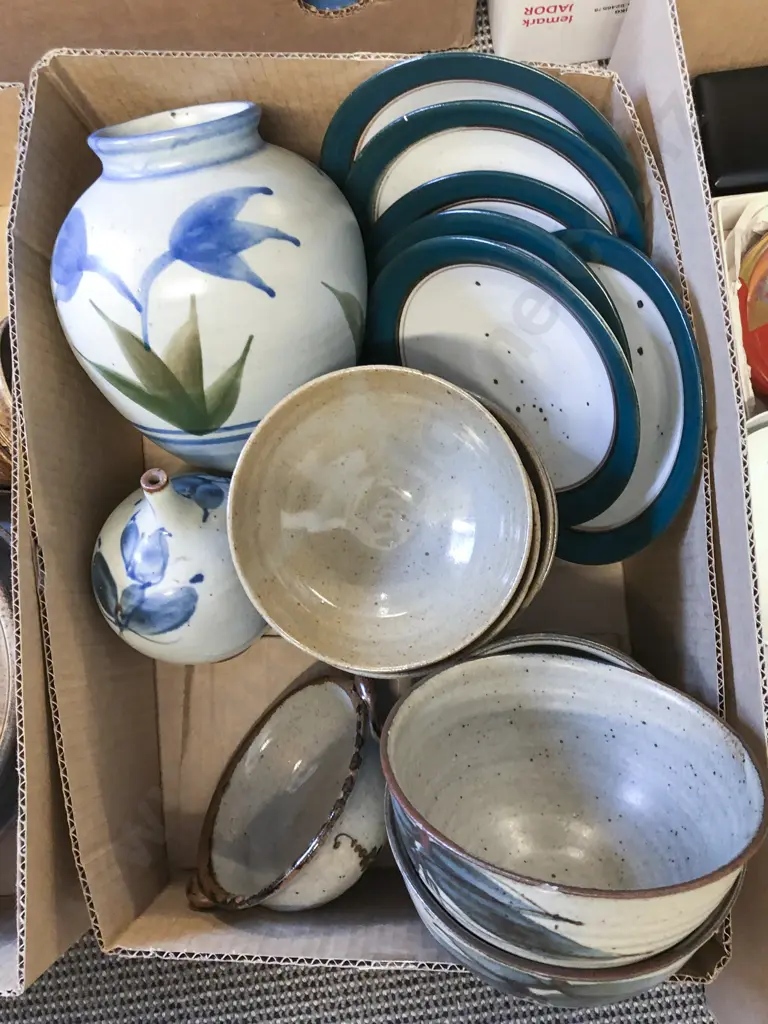 Box of Assorted Pottery Image 1++
