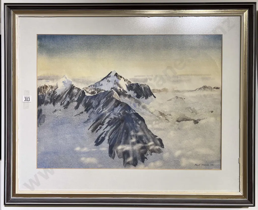 Paul Monro - Alpine Scene - Watercolour Image 1++
