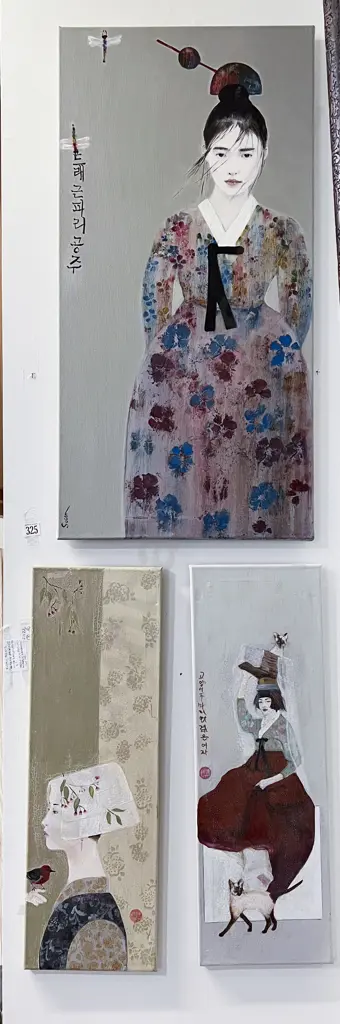 Susan Adams - Three Works - Acrylic on Canvas Image 1++