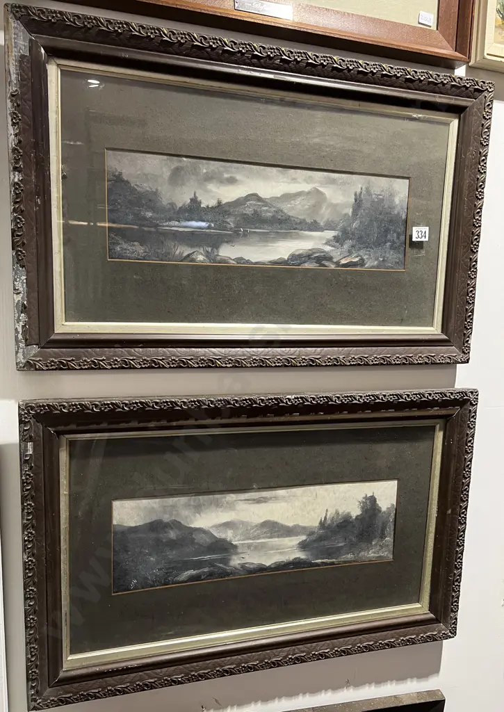 E.M. Hamond Pair of Scenic Oils Image 1++