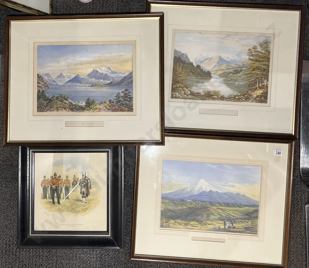 Three NZ Historical Prints and Other Image 1++