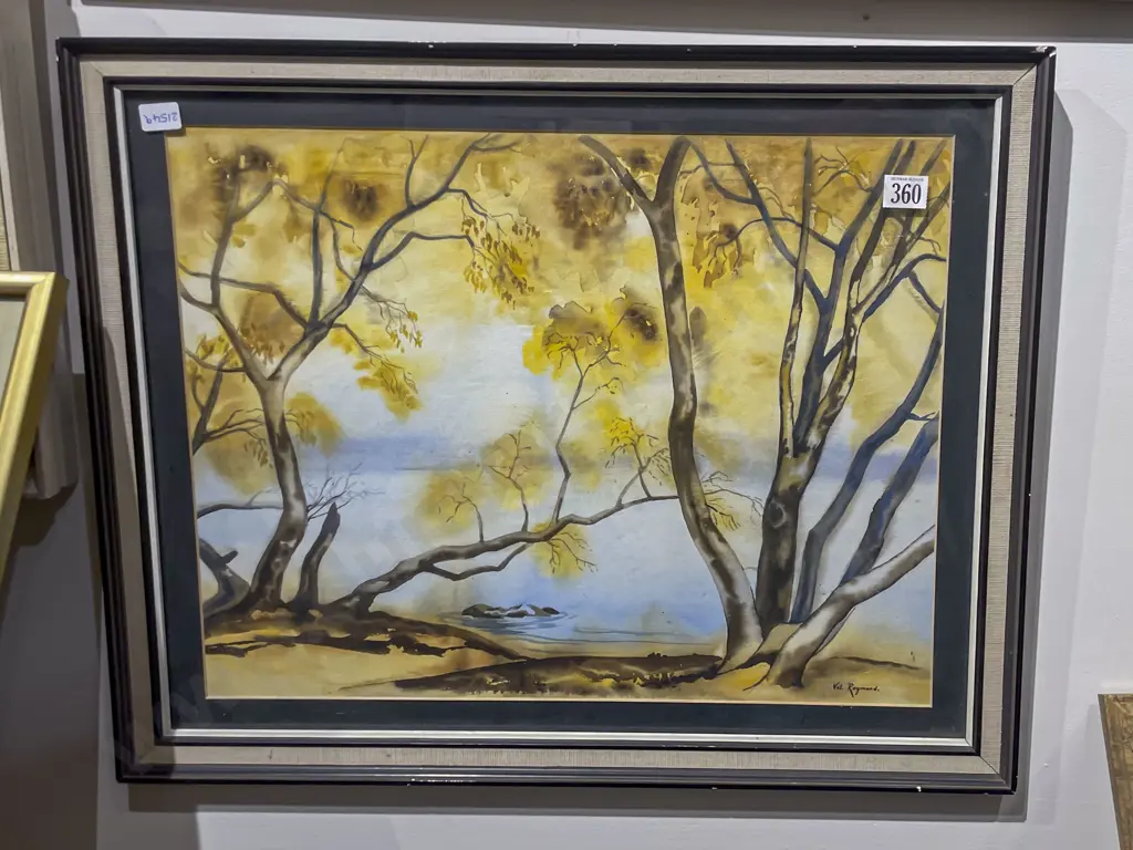 Bell Raymond - Lake Edge Kowhai - W/C Image 1++