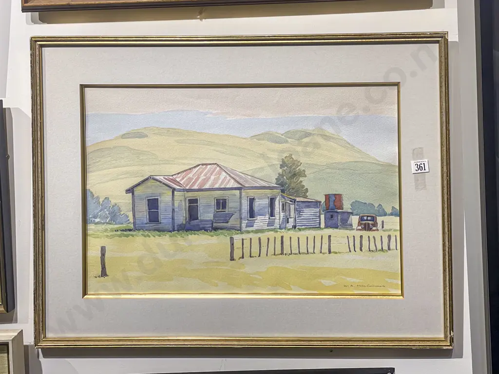 W. A. MacCormick - Farm Cottage Landscape - W/C Image 1++