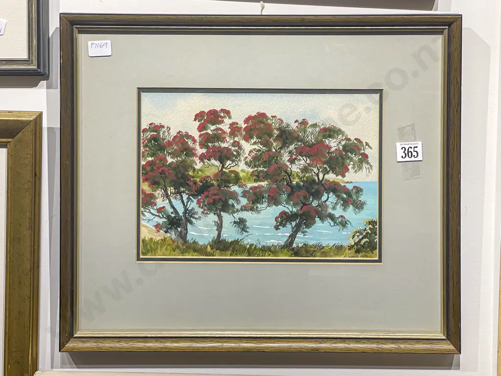 Rena Swift - Pohutukawa Coromandel - W/C on Paper Image 1++