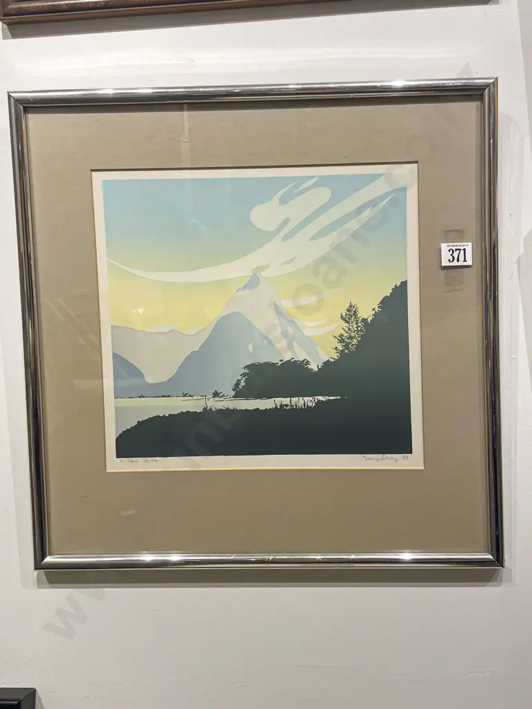 Tony Leahy - Mitre Peak - Screenprint Image 1++
