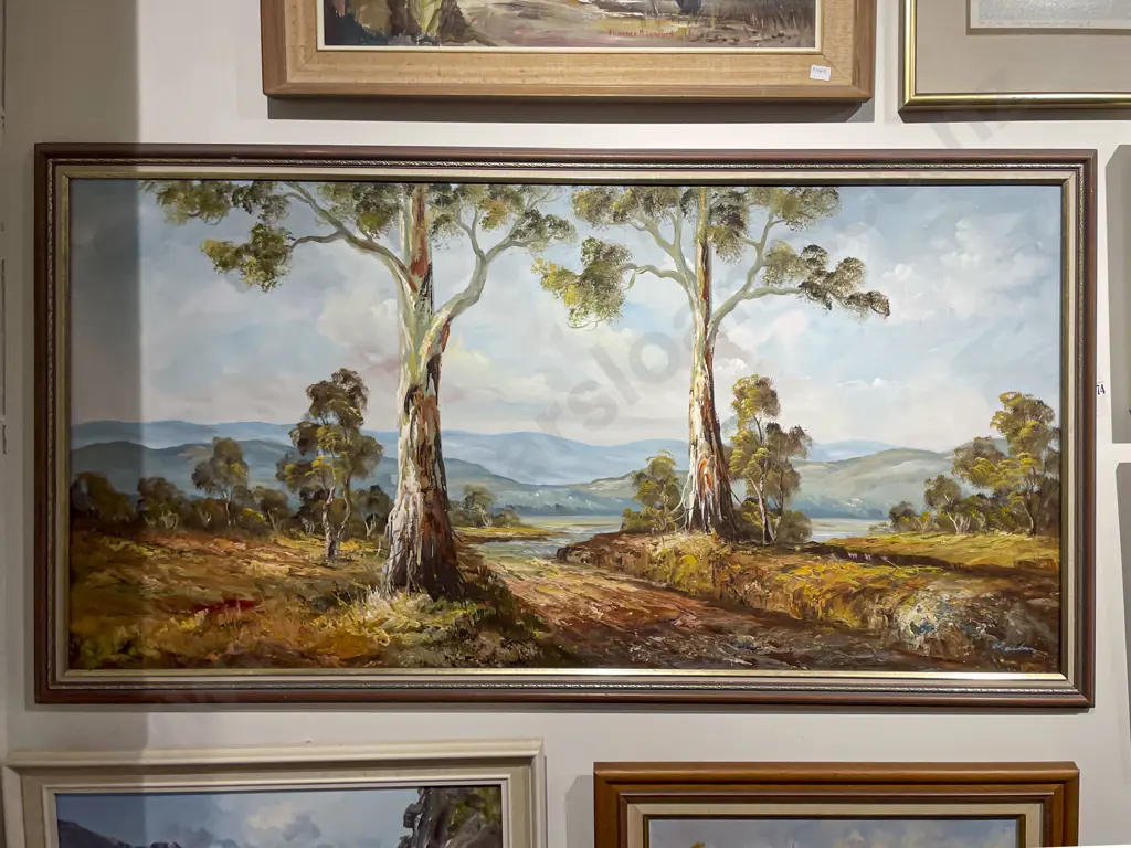 Indistinctly Signed - Australian Oil Landscape Image 1++