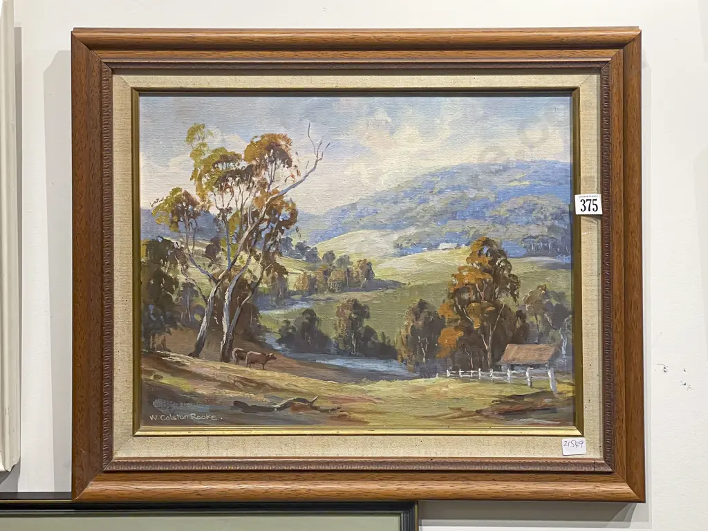 W. Colston Rooke - Tuross River South Coast - Oil on Board Image 1++
