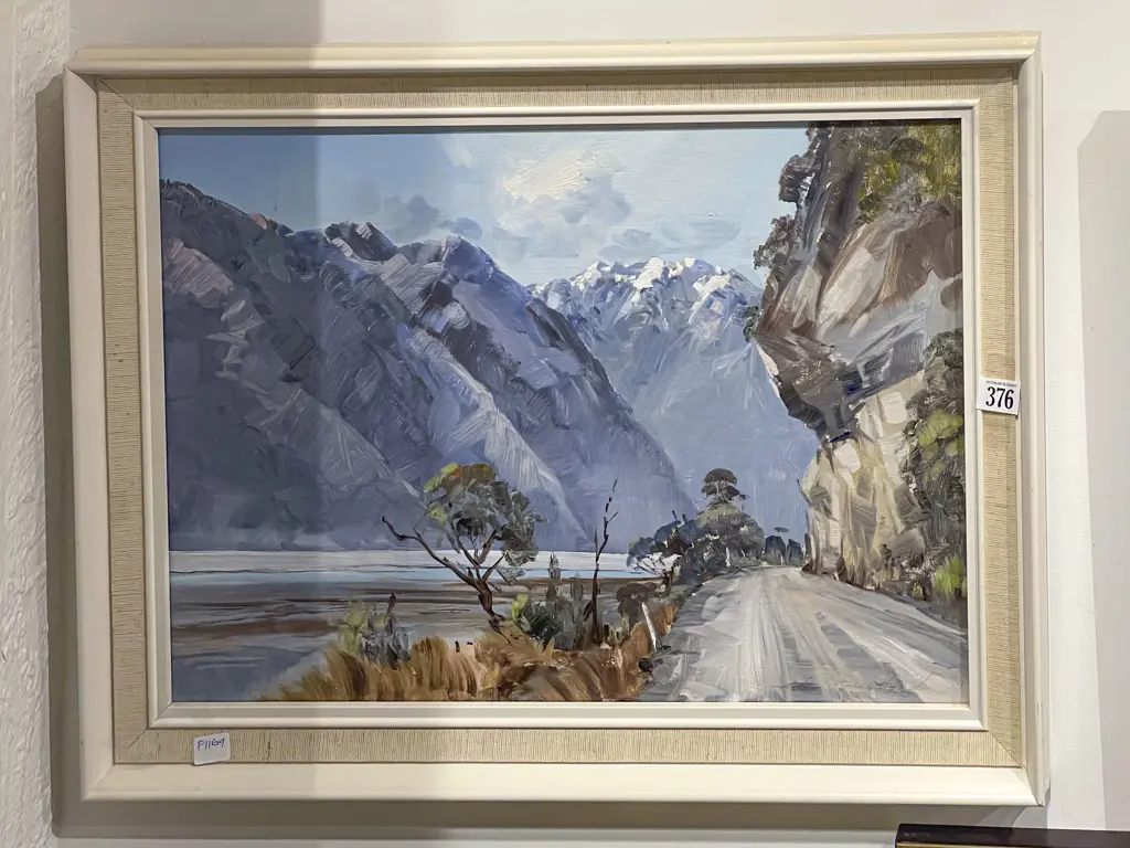 Aston Greathead - Near Halfway Bluff-Haast Pass - Oil on Board Image 1++
