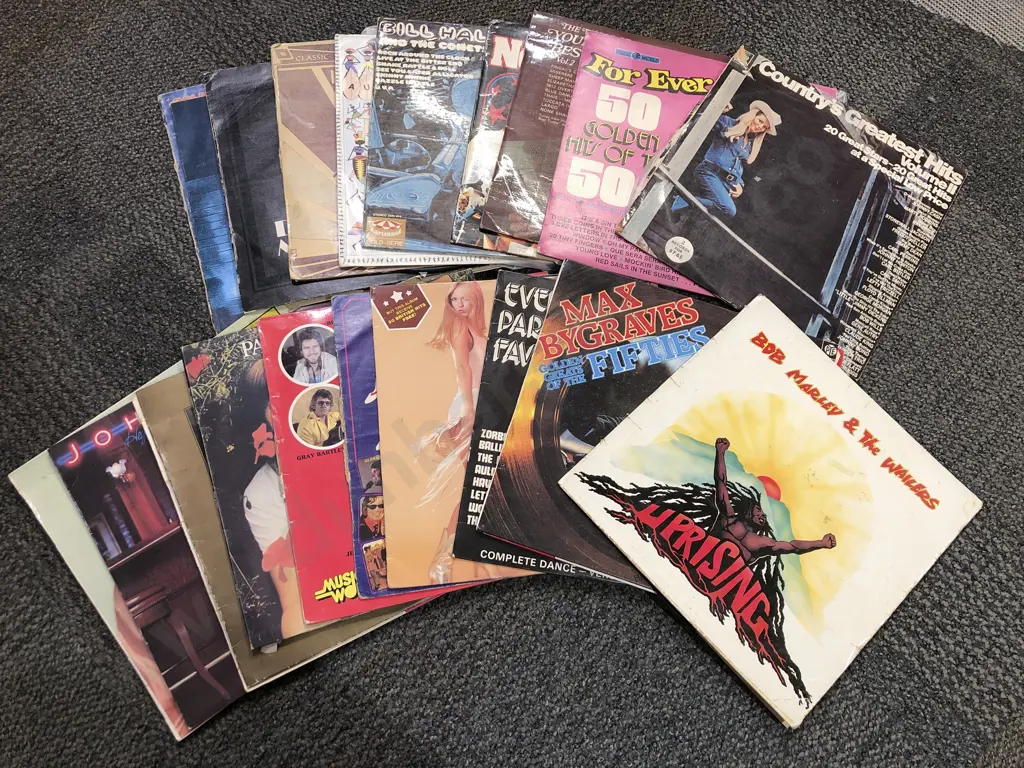 Box of Assorted Vinyl Records Image 1++