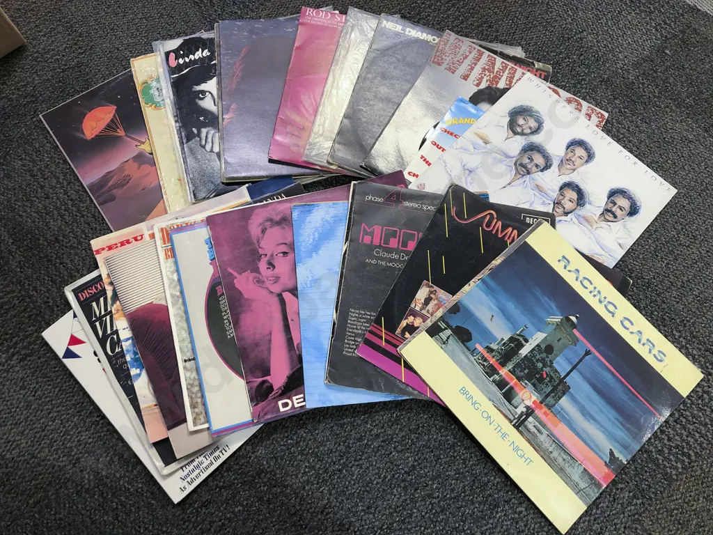 Box of Assorted Vinyl Records Image 1++
