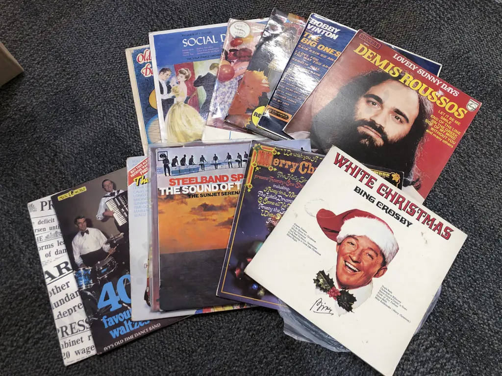 Box of Assorted Vinyl Records Image 1++