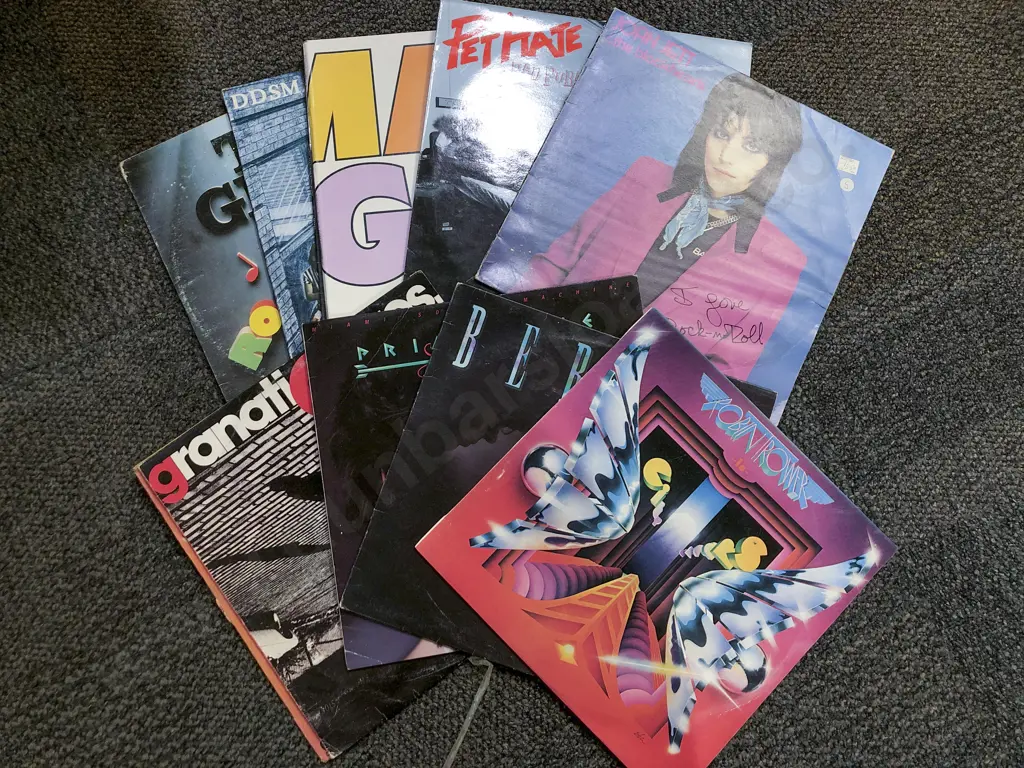 Box of Assorted Vinyl Records Image 1++