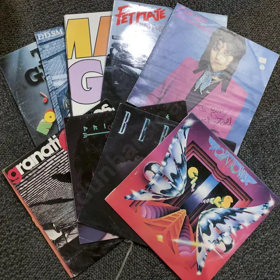 Box of Assorted Vinyl Records