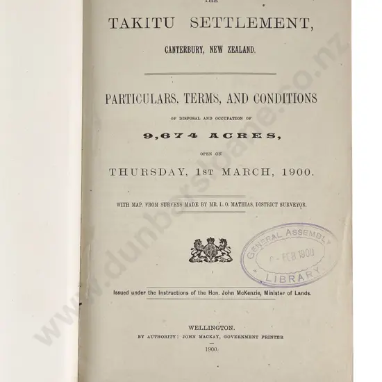 Lands For Settlement
