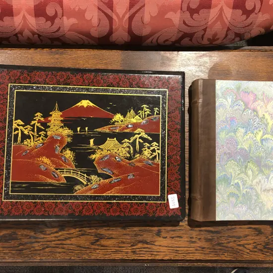 Two Assorted Empty Scrapbook Albums
