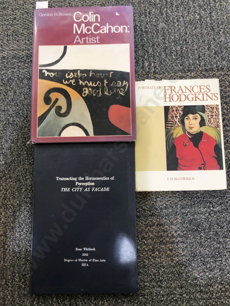 Three Assorted NZ Art Reference incl Colin McCahon & Frances Hodgkins Image 1++