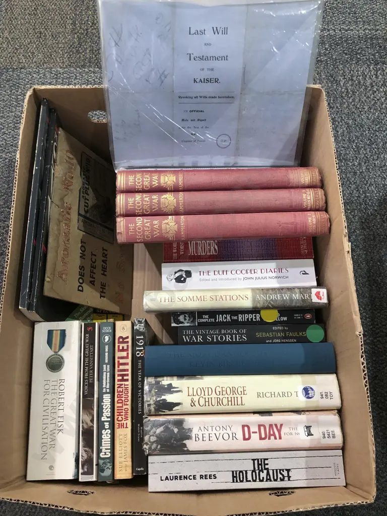 Box of Assorted Books Image 1++