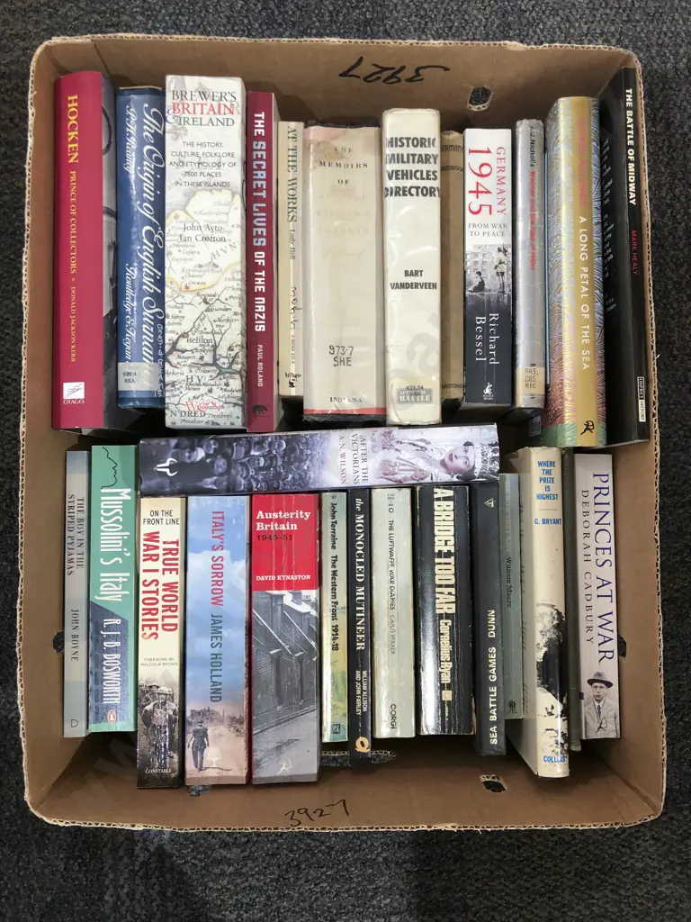 Box of Assorted Books Image 1++