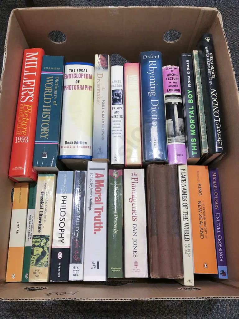 Box of Assorted Books Image 1++