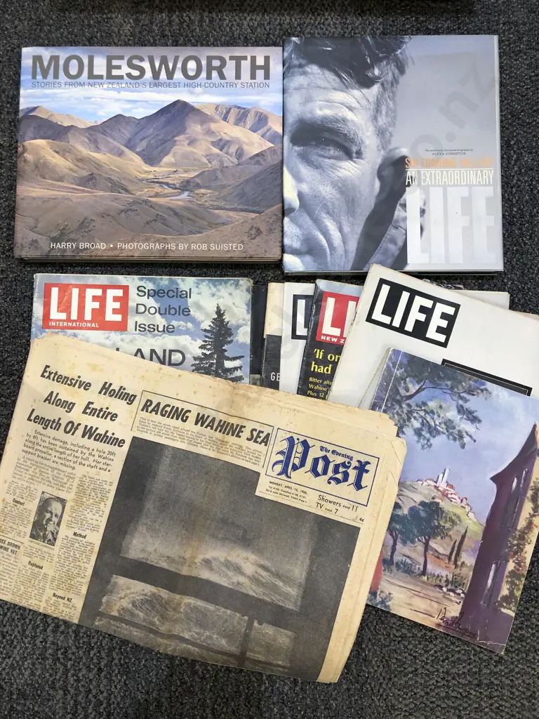 Box of Assorted Books incl NZ & Art Reference Image 1++