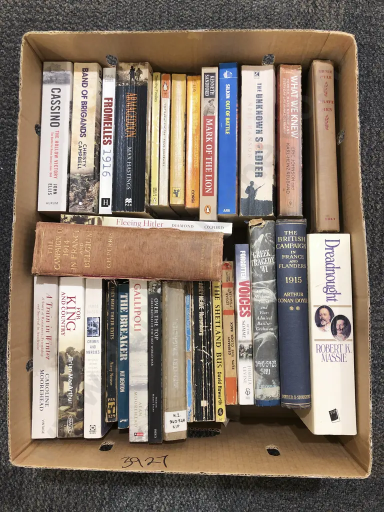 Box of Assorted Books Image 1++
