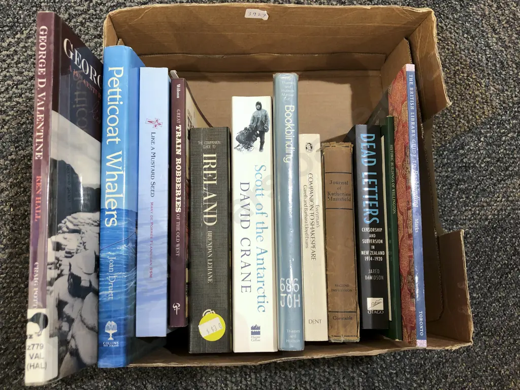 Box of Assorted Books Image 1++