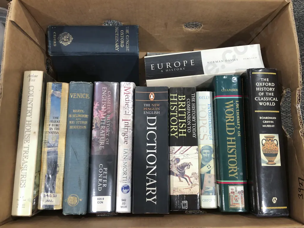 Box of Assorted Books Image 1++