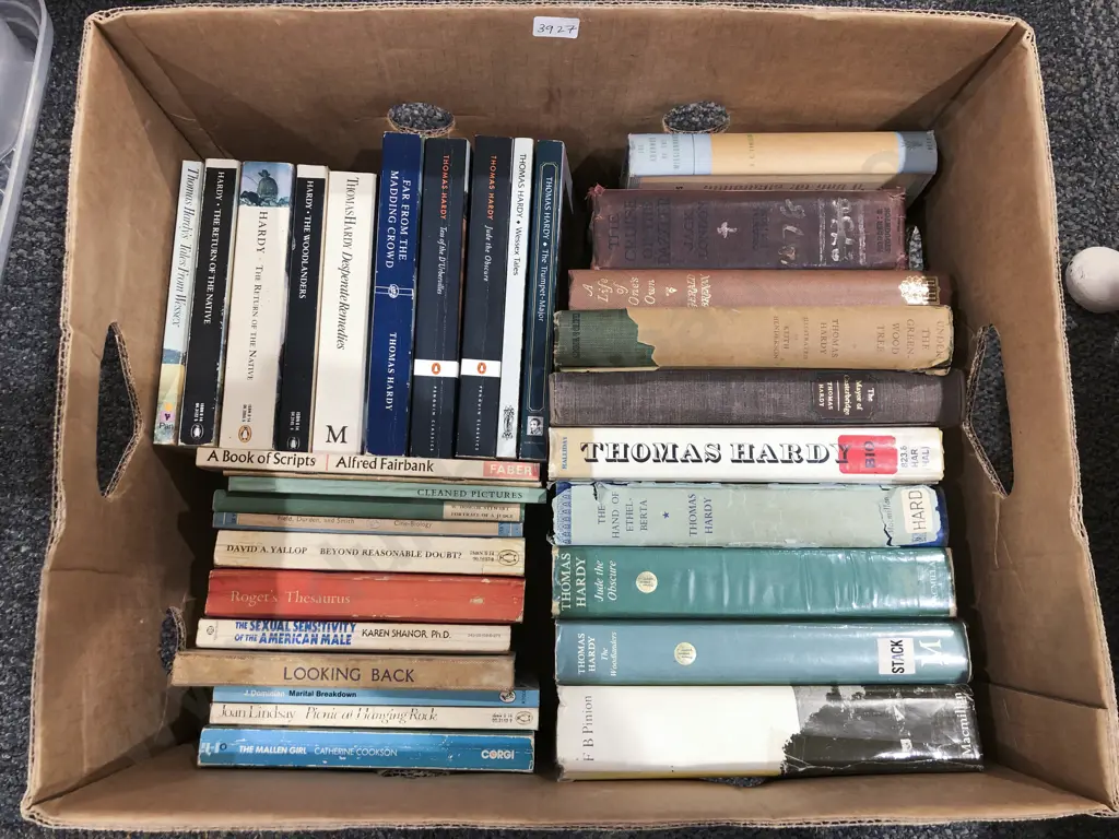 Box of Assorted Books Image 1++