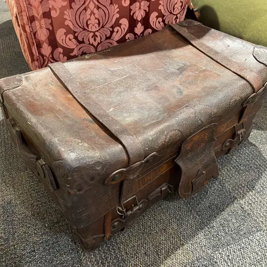 Barker & Son Leather Suitcase