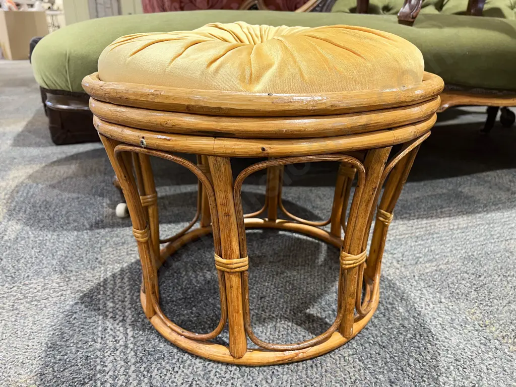 Cane Footstool Image 1++